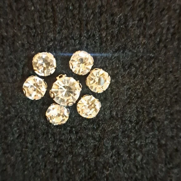 Dreamers Black Sweater with Rhinestone Details - Picture 5 of 7